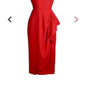 Chic Red Midi Dress